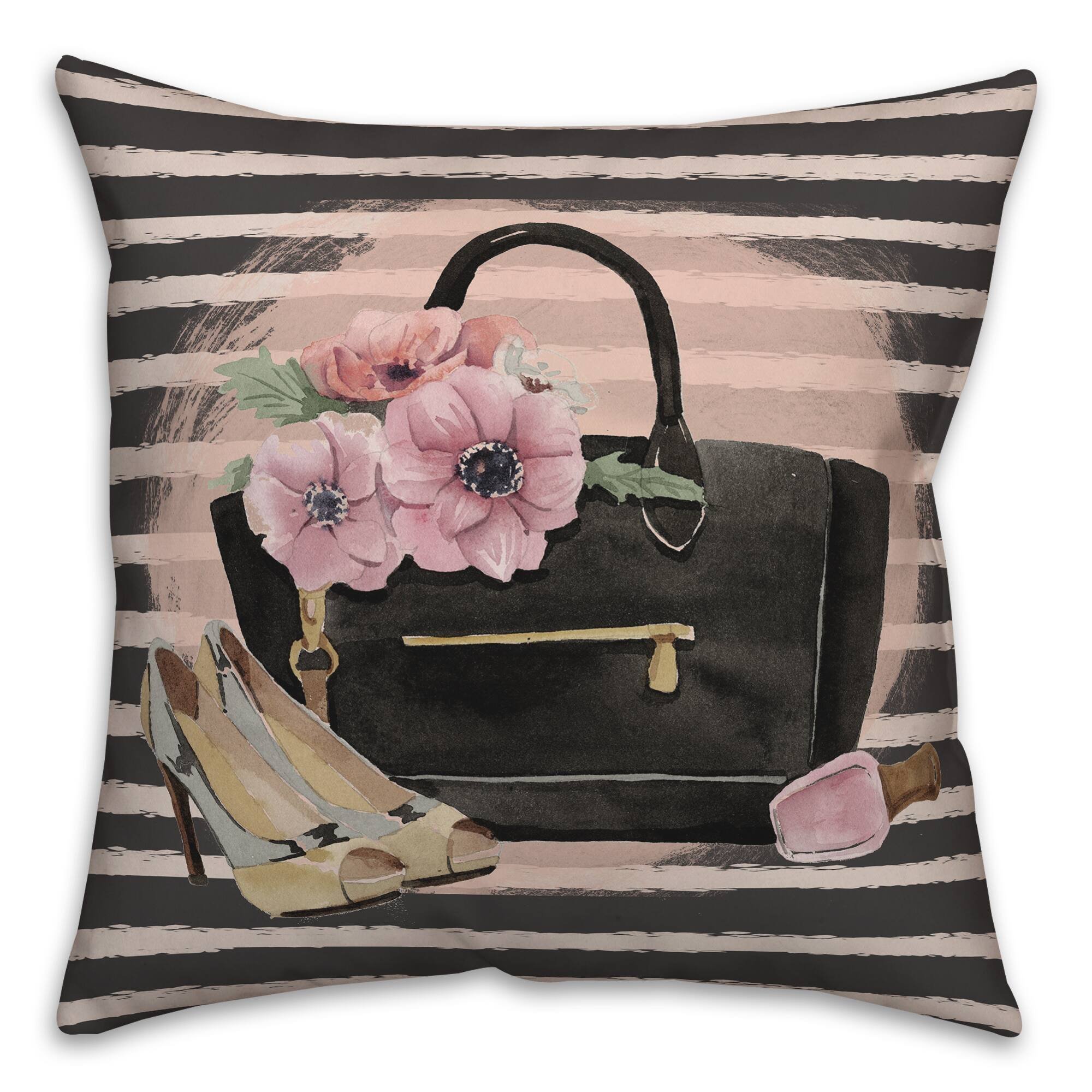 Fashion Purse 18" x 18" Throw Pillow